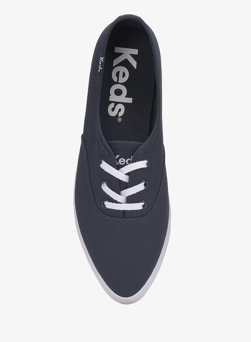 Keds Women's Champion Point Low Canvas Casual Sneaker Navy - Image 5